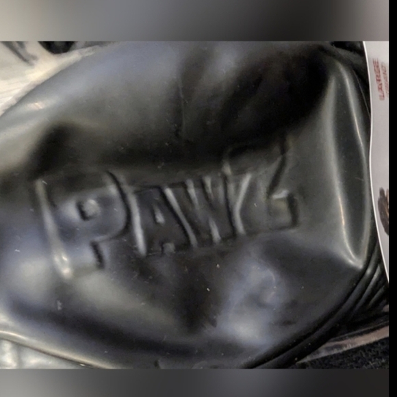 PawZ Rubber Dog Boots, size large 3-4", 28  boots Black & Purple - Picture 13 of 14